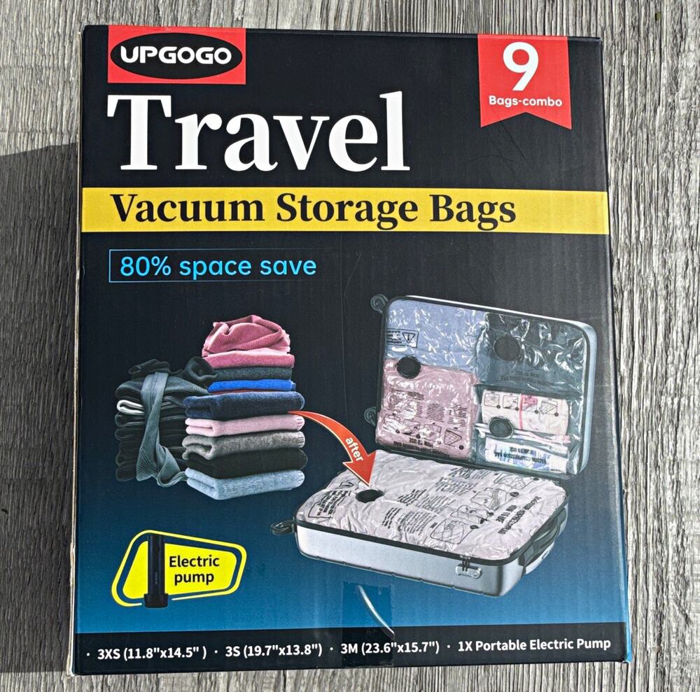 UPGOGO Travel Vacuum Storage Bags 9-Pack